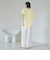 【接触冷感】袖フリルスキッパーブラウス