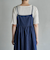 コットンレーヨンデニムキャミワンピース