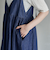 コットンレーヨンデニムキャミワンピース