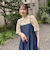 コットンレーヨンデニムキャミワンピース