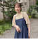 コットンレーヨンデニムキャミワンピース