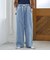 【再入荷/新色】コットンレーヨンデニムワイドパンツ（WEB限定カラーあり）