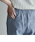 コットンレーヨンデニムワイドパンツ