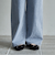 コットンレーヨンデニムワイドパンツ