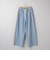 コットンレーヨンデニムワイドパンツ