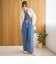 【新色登場/追加】コットンレーヨンデニムワイドパンツ