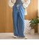【新色登場/追加】コットンレーヨンデニムワイドパンツ