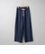 コットンレーヨンデニムワイドパンツ
