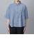 コットンレーヨンデニム半袖シャツ