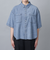コットンレーヨンデニム半袖シャツ