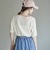 ナミナミジャガードメロー五分袖Tシャツ
