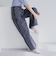 サイドライン タックワイドデニムパンツ