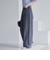 サイドライン タックワイドデニムパンツ
