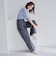 サイドライン タックワイドデニムパンツ
