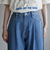サイドライン タックワイドデニムパンツ