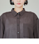 強撚シアーボイルハーフスリーブシャツ