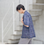 絡み織りチェックシャツ