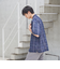 絡み織りチェックシャツ