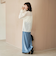 サテンAラインスカート