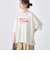 ピグメントドッキング布帛五分袖Tシャツ