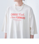 ピグメントドッキング布帛五分袖Tシャツ