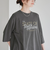 ピグメントドッキング布帛五分袖Tシャツ