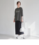 ピグメントドッキング布帛五分袖Tシャツ