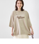 ピグメントドッキング布帛五分袖Tシャツ