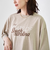 ピグメントドッキング布帛五分袖Tシャツ