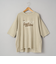 ピグメントドッキング布帛五分袖Tシャツ
