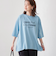 ピグメントドッキング布帛五分袖Tシャツ