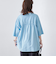 ピグメントドッキング布帛五分袖Tシャツ
