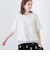 チビロゴ刺繍シアーオーバーTシャツ