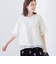 チビロゴ刺繍シアーオーバーTシャツ