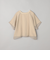 チビロゴ刺繍シアーオーバーTシャツ