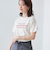 配色ロゴ刺繍Tシャツ