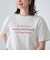 配色ロゴ刺繍Tシャツ