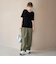 シアーベロアハーフスリーブTシャツ