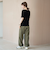 シアーベロアハーフスリーブTシャツ