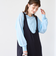 【UVカット / 防シワ / ストレッチ】カットジョーゼットUネックジャンスカ
