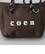 coen（コーエン） ロゴ ポリキャンバストートバッグチャーム XS