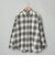 オンブレチェックライトネルレギュラーシャツ