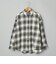 オンブレチェックライトネルレギュラーシャツ