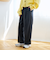 TRストライプタックワイドパンツ