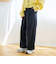 TRストライプタックワイドパンツ