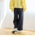 TRストライプタックワイドパンツ