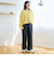 TRストライプタックワイドパンツ