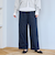 TRストライプタックワイドパンツ