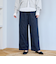 TRストライプタックワイドパンツ