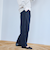 TRストライプタックワイドパンツ